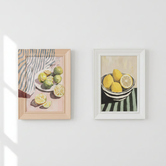 Pareja Lienzos Limones