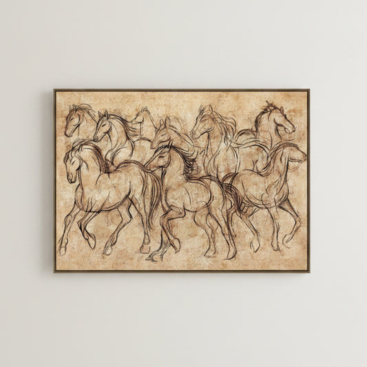 Lienzo enmarcado Equestrian Spirit