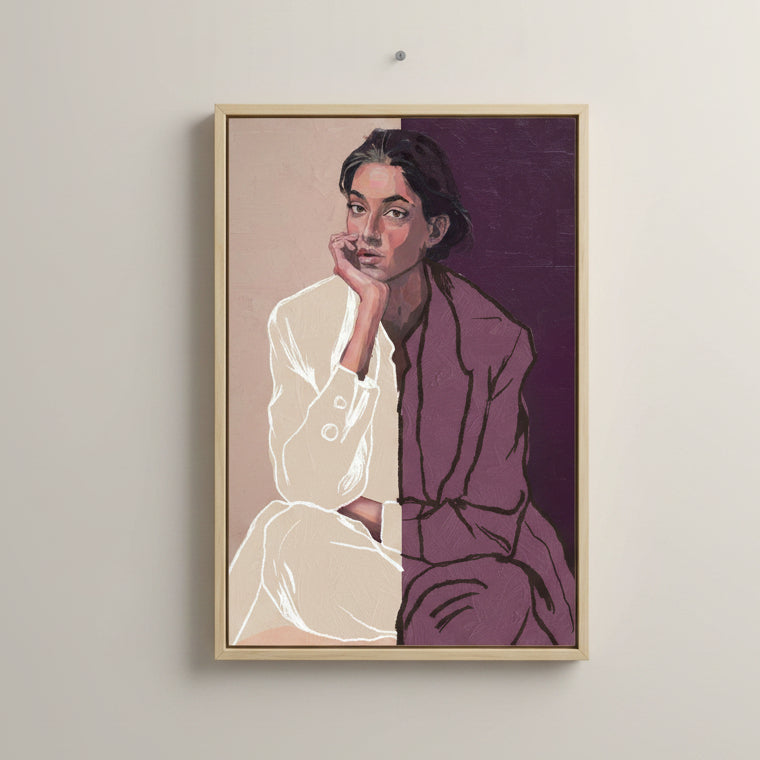 Lienzo enmarcado Violet Grace