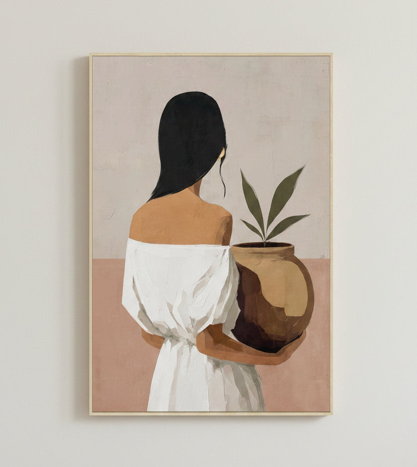 Cuadro Mujer Jarrón
