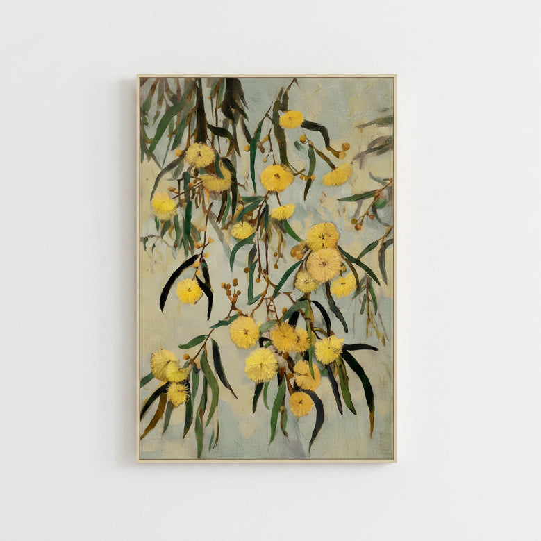 Lienzo enmarcado Golden Bloom
