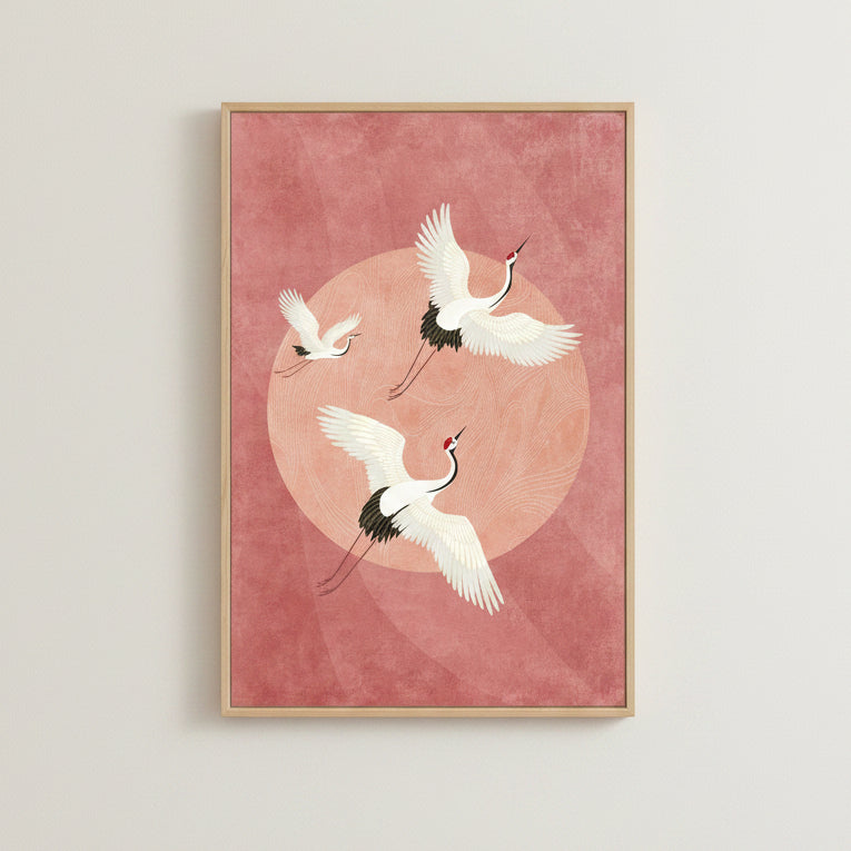 Lienzo enmarcado Rose Horizon
