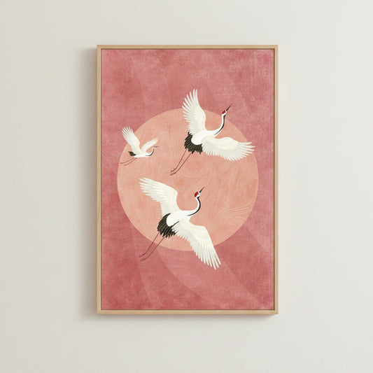 Lienzo enmarcado Rose Horizon