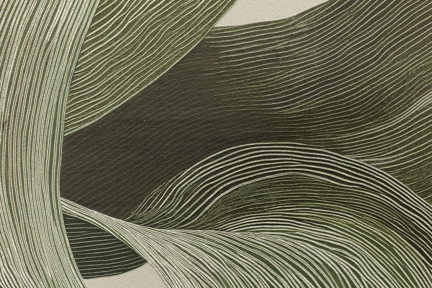 Pareja Lienzos Abstracto Green Reverie
