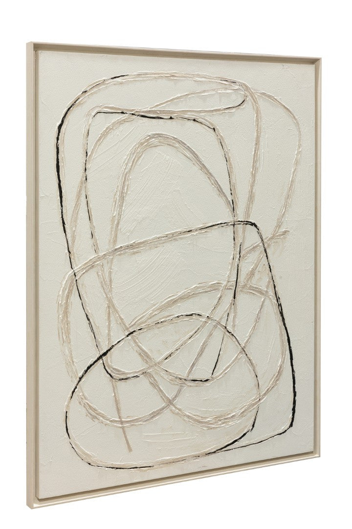 Pareja Lienzos Abstracto Quiet Lines