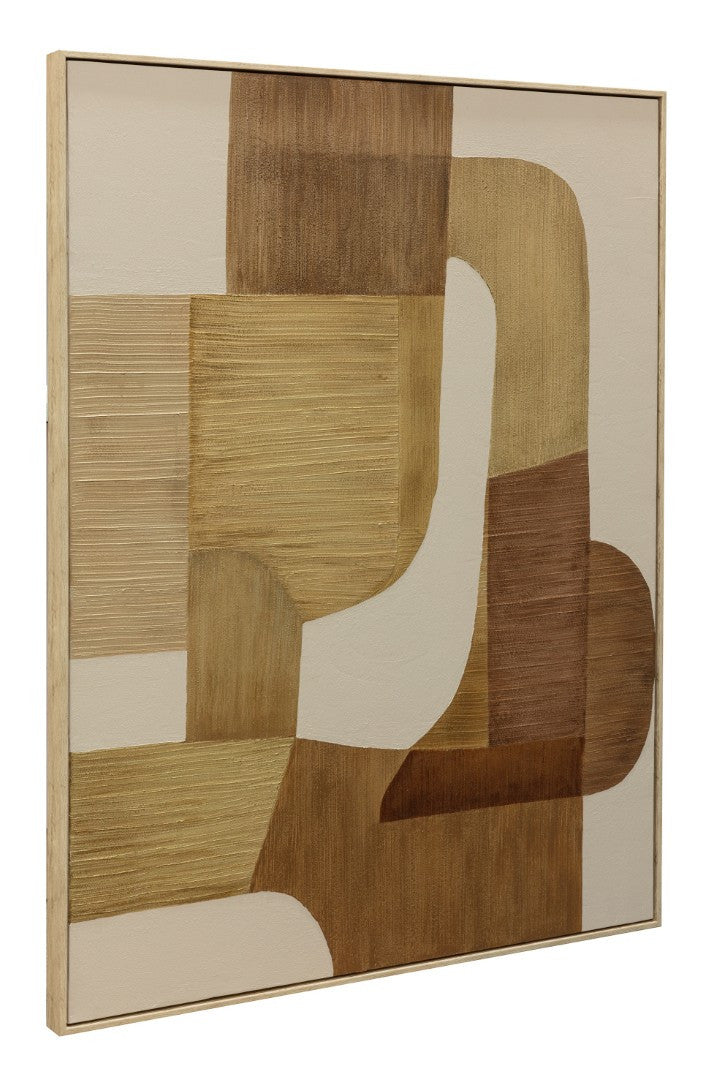 Pareja Lienzos Mustard Meets Mocha