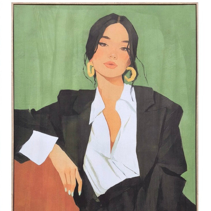 Lienzo Enmarcado Chica