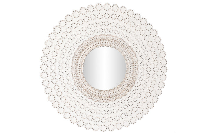 Espejo Tallado Redondo