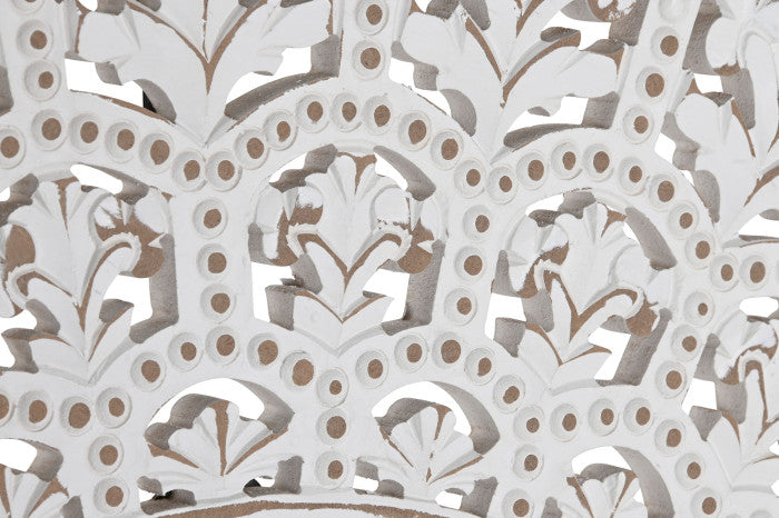 Espejo Mango Tallado Redondo