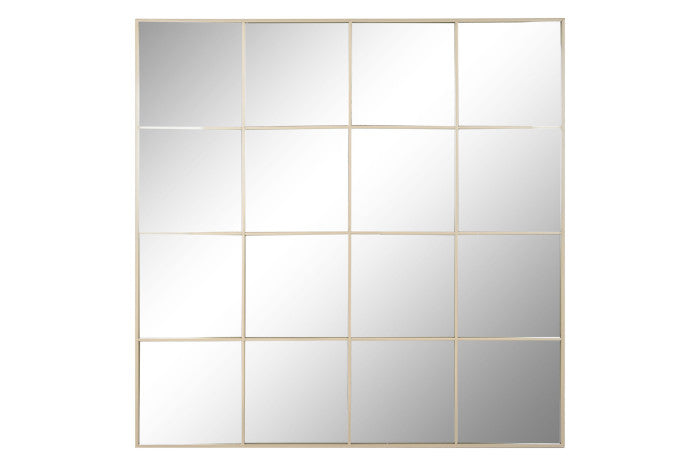 Espejo Ventana Beige Cuadrado