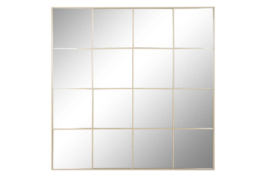 Espejo Ventana Beige Cuadrado