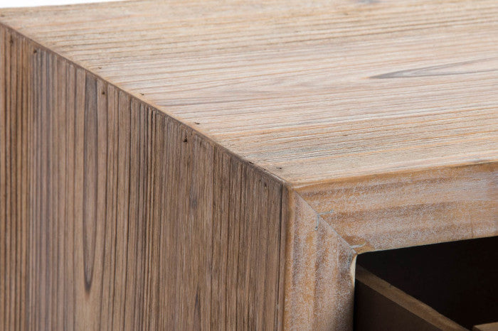 Consola Madera Natural y Metal