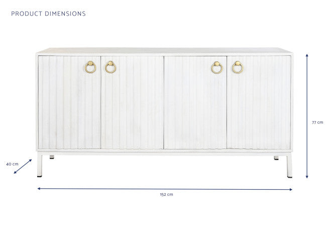 Buffet Mango Blanco Dorado