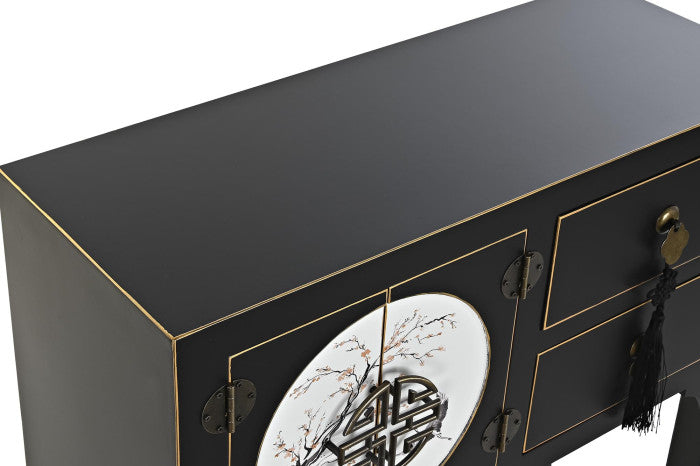 Consola Oriental Negra y Blanca