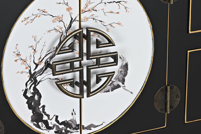 Consola Oriental Negra y Blanca