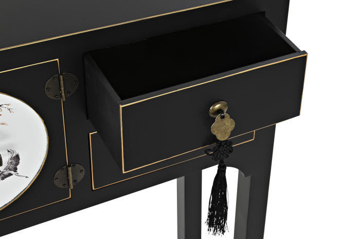 Consola Oriental Negra y Blanca