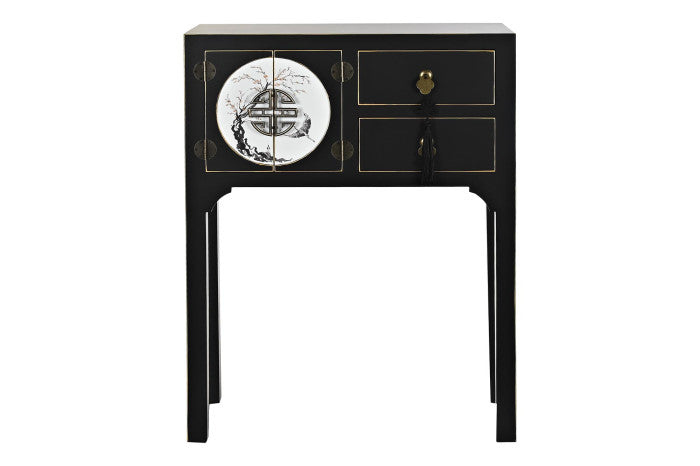 Consola Oriental Negra y Blanca