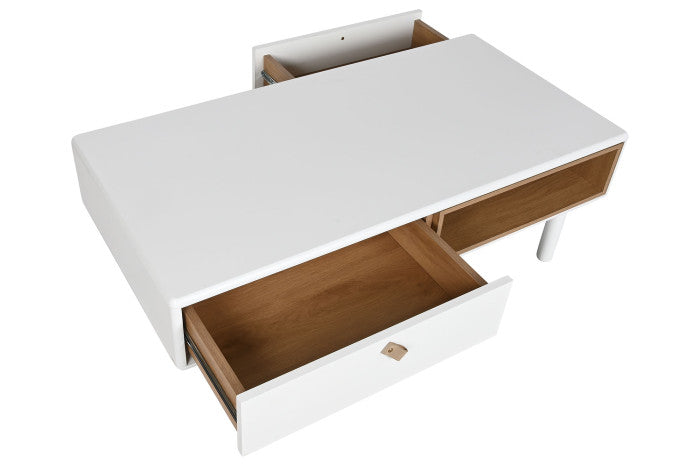 Mesa Centro Blanca y Natural