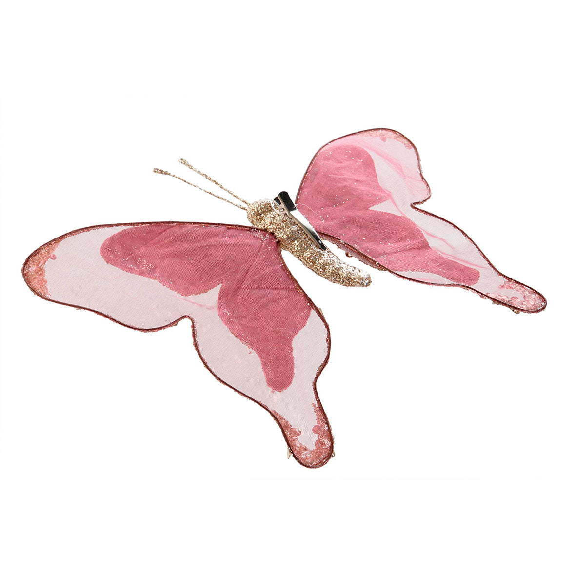 Mariposa Pedrería Colores Purpurina