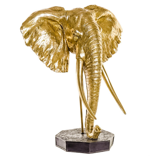 Busto Elefante Dorado