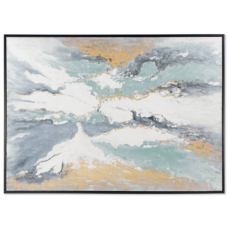 Cuadro Abstracto Marco Negro