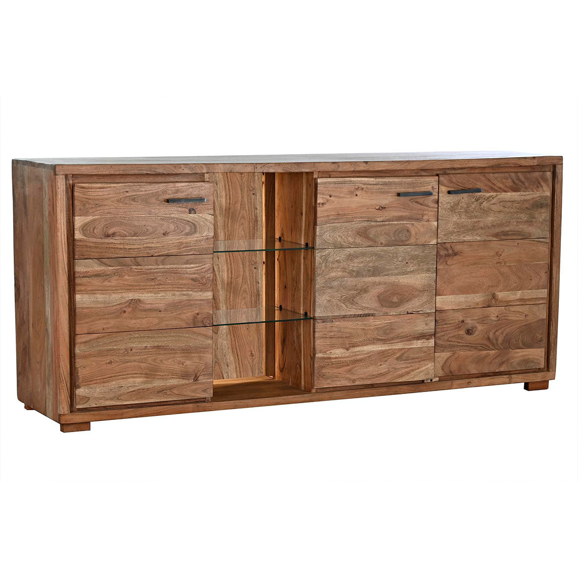 Buffet Madera Acacia Cristal