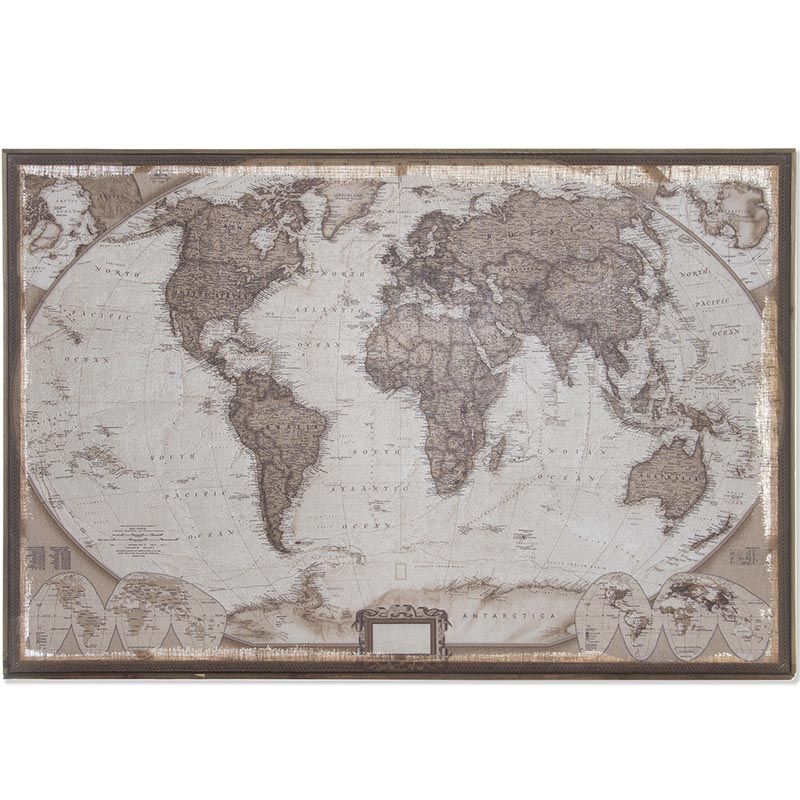 cuadro mapa mundi yute