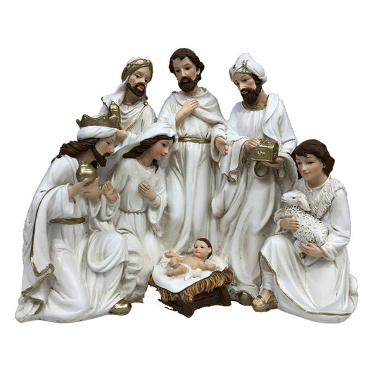 Nacimiento Clásico una Pieza Blanco